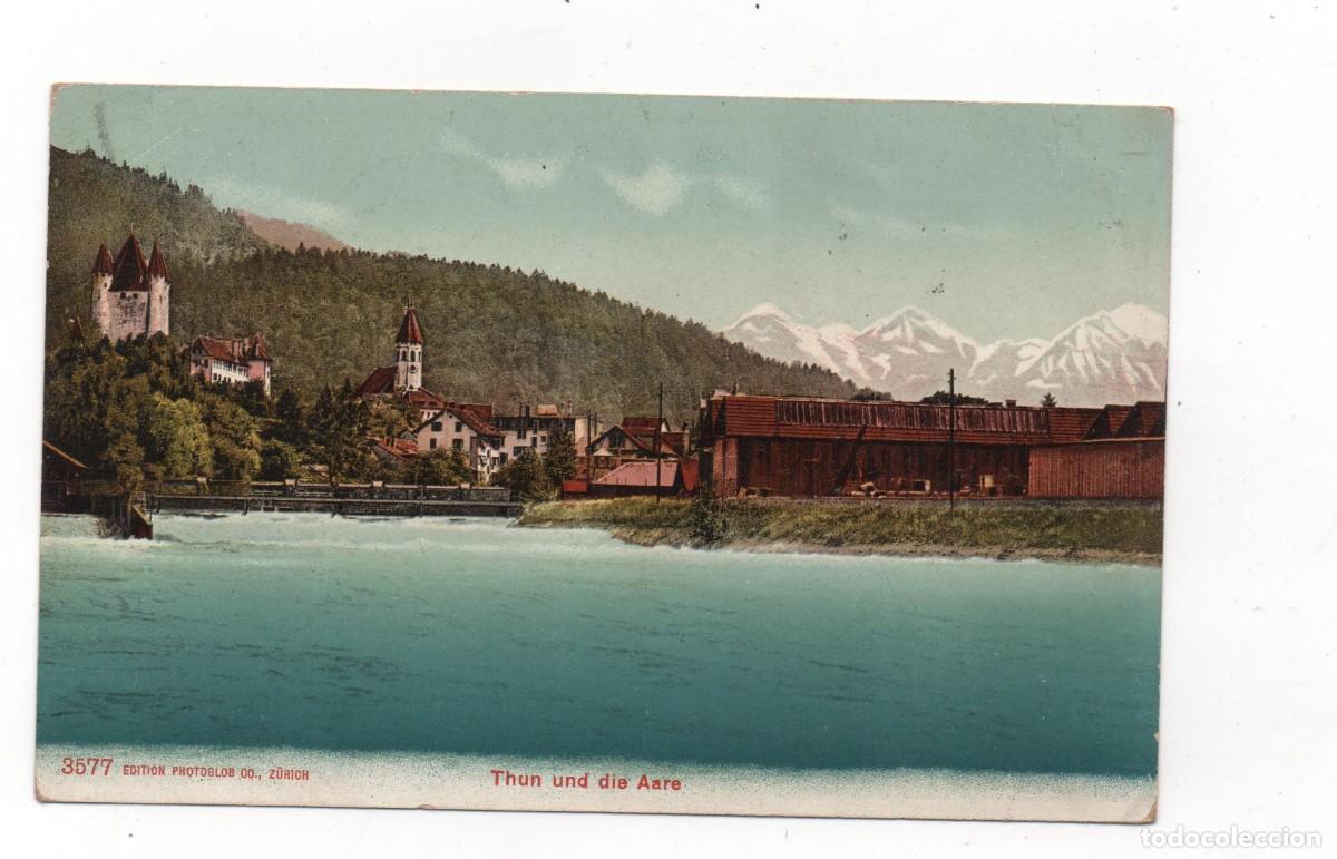 Cartoline: POSTAL DE SUIZA-THUN DIE AARE