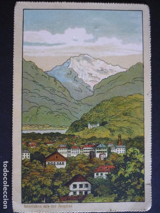 Postales: INTERLAKEN SUIZA POSTAL - Foto 1