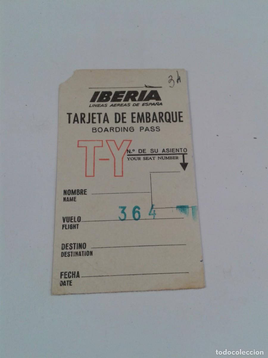 Postales: Tarjeta de Embarque IBERIA - L&iacute;neas A&eacute;reas de Espa&ntilde;a - Publicidad AVIS SEAT