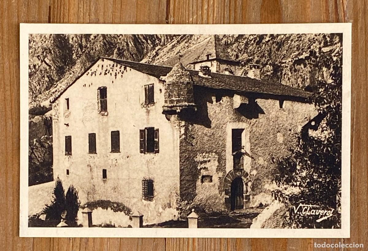 Postales: POSTAL DE VALLS D&acute;ANDORRA, CASA DE LA VALL, N. 5, ED. V. CLAVEROL, NO CIRCULADA.