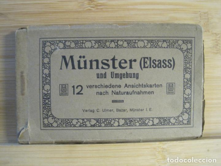 Postales: ALEMANIA-M&Uuml;NSTER (ELSASS) UND UMGEBUNG-BLOC DE POSTALES ANTIGUAS-VER FOTOS-(103.136)