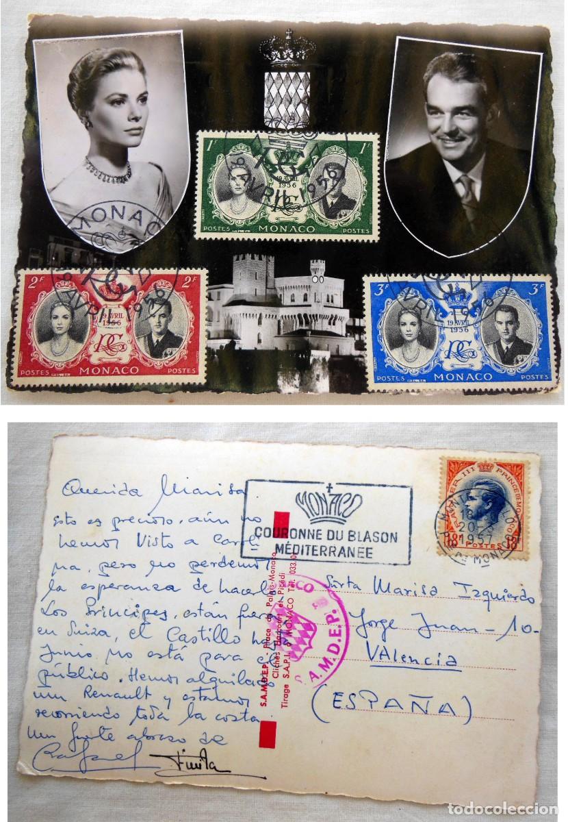Postales: REYES DE MONACO. 1956 - Foto 1