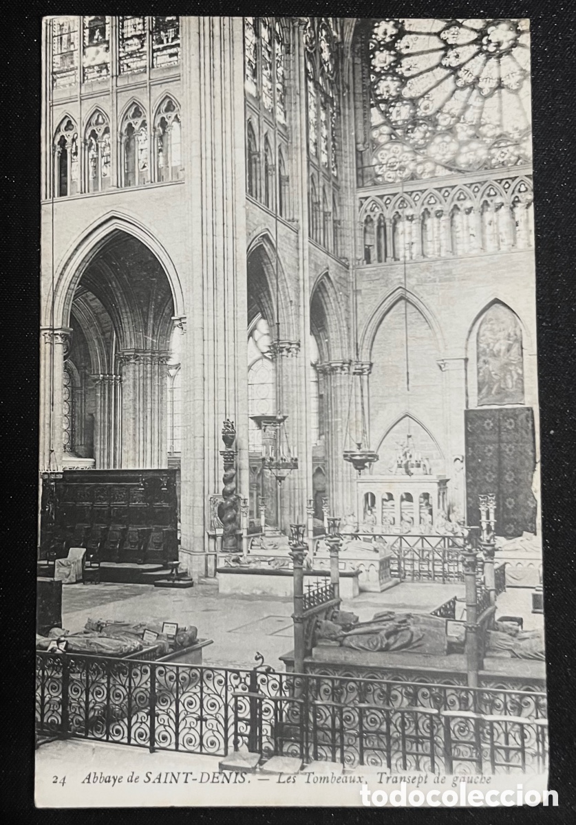 Postales: POSTAL: ABBAYE DE SAINT DENIS - LES TOMBEAUX. N&ordm;24
