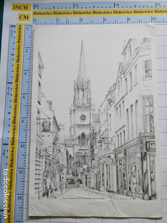 Postkarten: POSTAL DE REINO UNIDO GRAN BRETA&Ntilde;A . BATH GREEN STREET AND ST MICHAEL'S CHURCH 2325