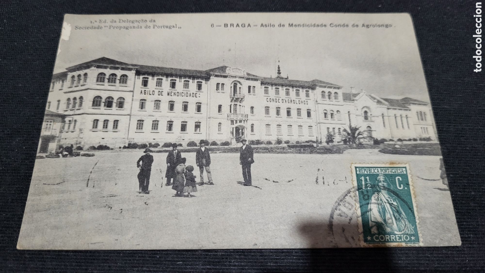 Postkarten: Tarjeta Postal usada Braga Portugal