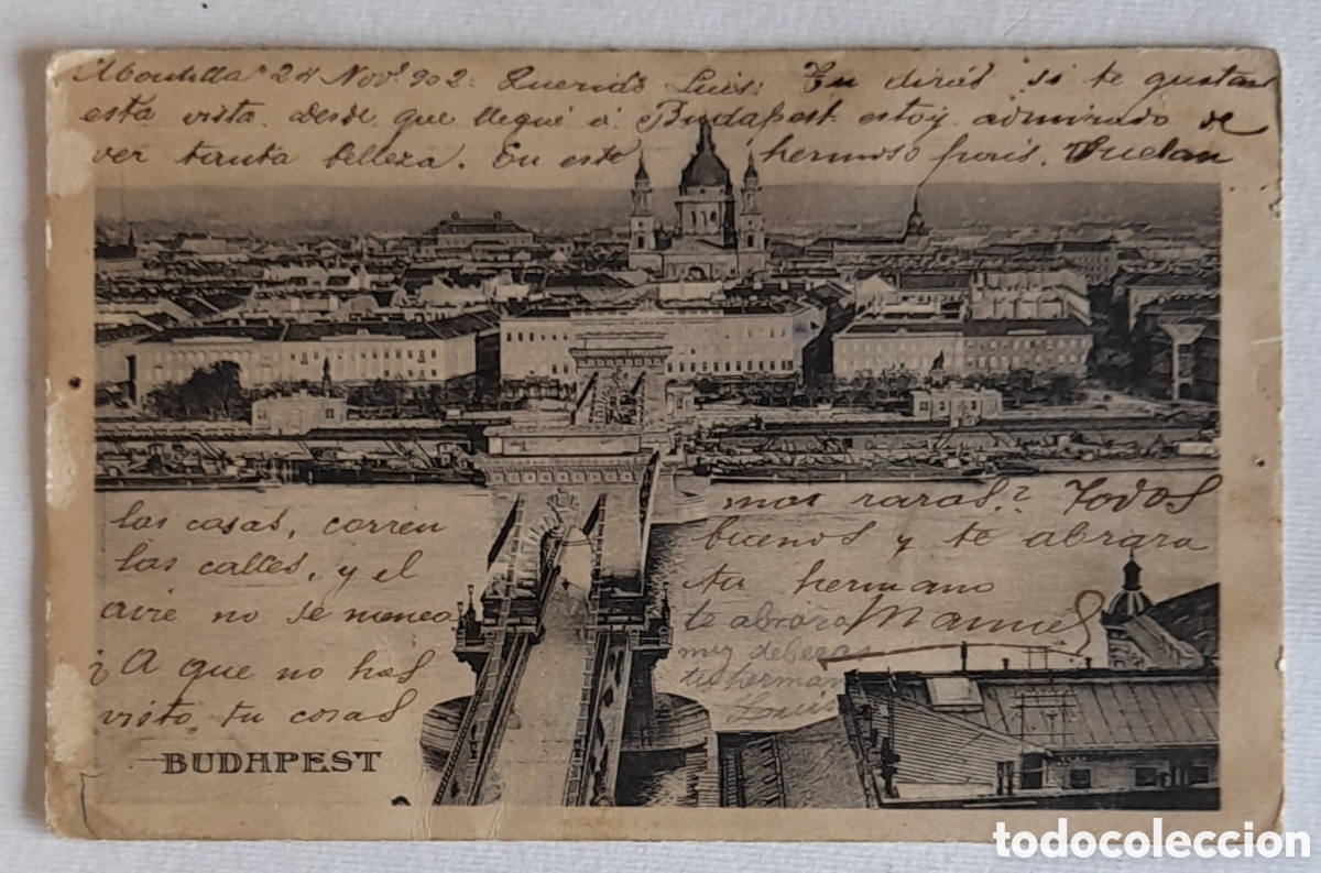 Postales: Antigua postal de BUDAPEST. Circa: 1902 - Foto 1