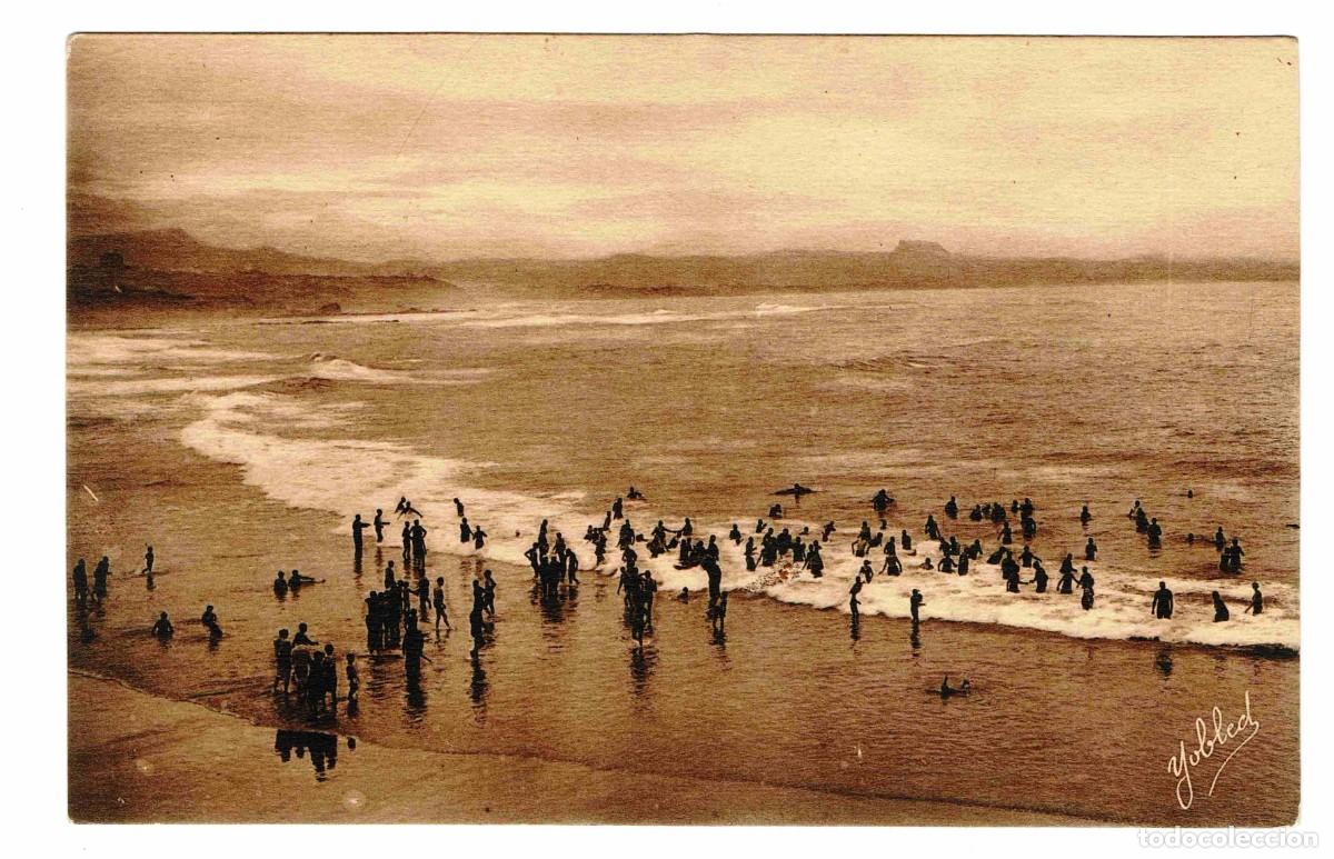 Postales: Biarritz - Le Bain &agrave; la C&ocirc;te Basque. - Foto 1