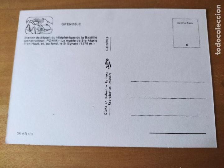 Postales: GRENOBLE TELEFERICO SC - Foto 2