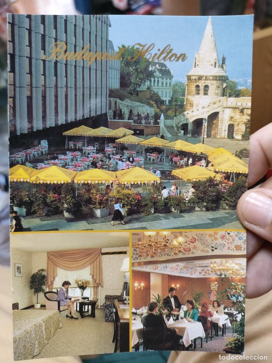 Postales: Postal BUDAPEST HILTON SC arrugada - Foto 1