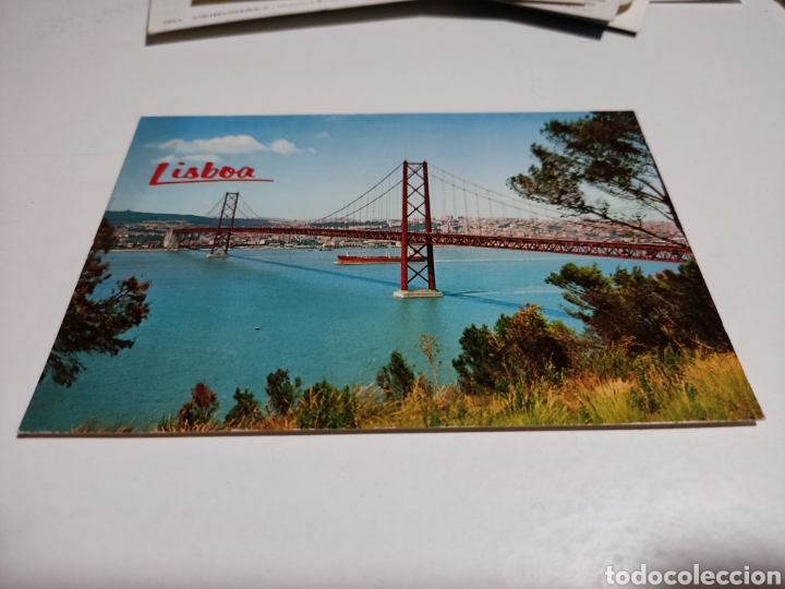 Postales: Postal Lisboa puente barco - Foto 1