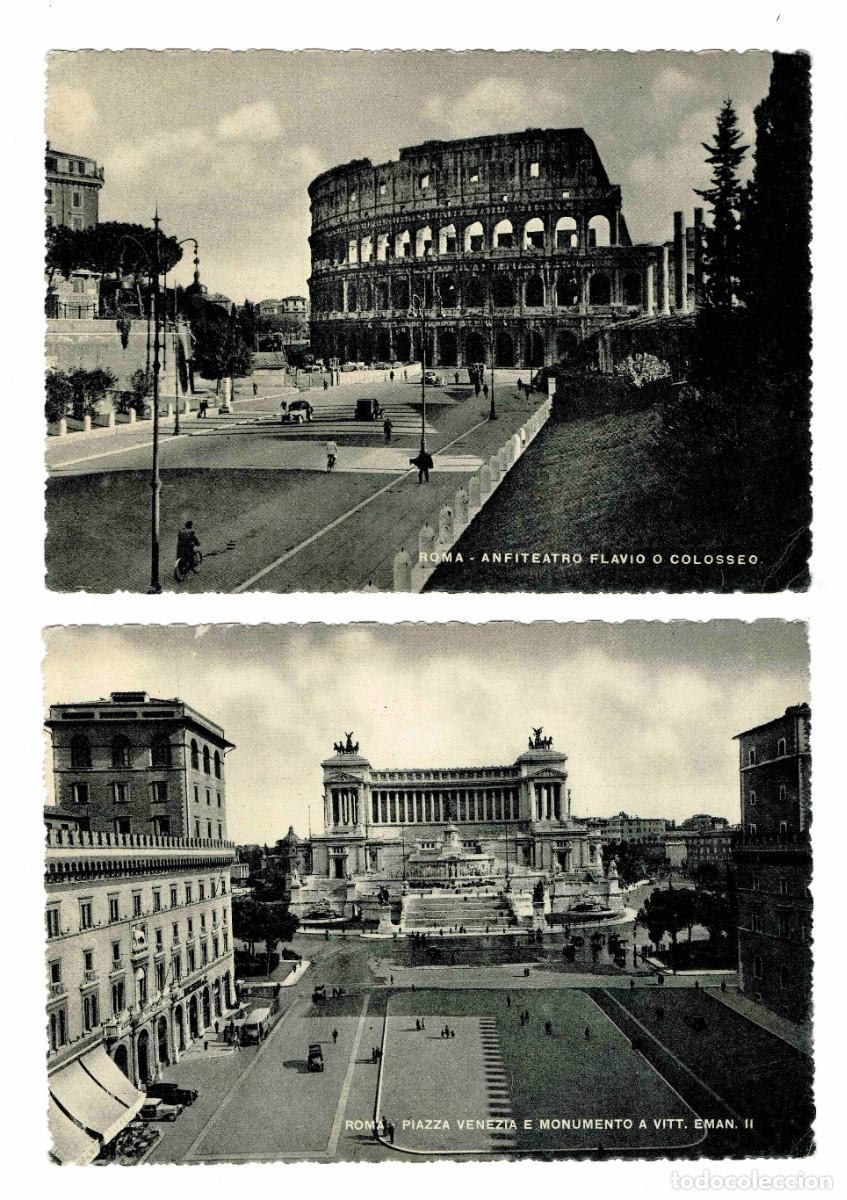 Postales: (x2) Postales de Roma. - Foto 1