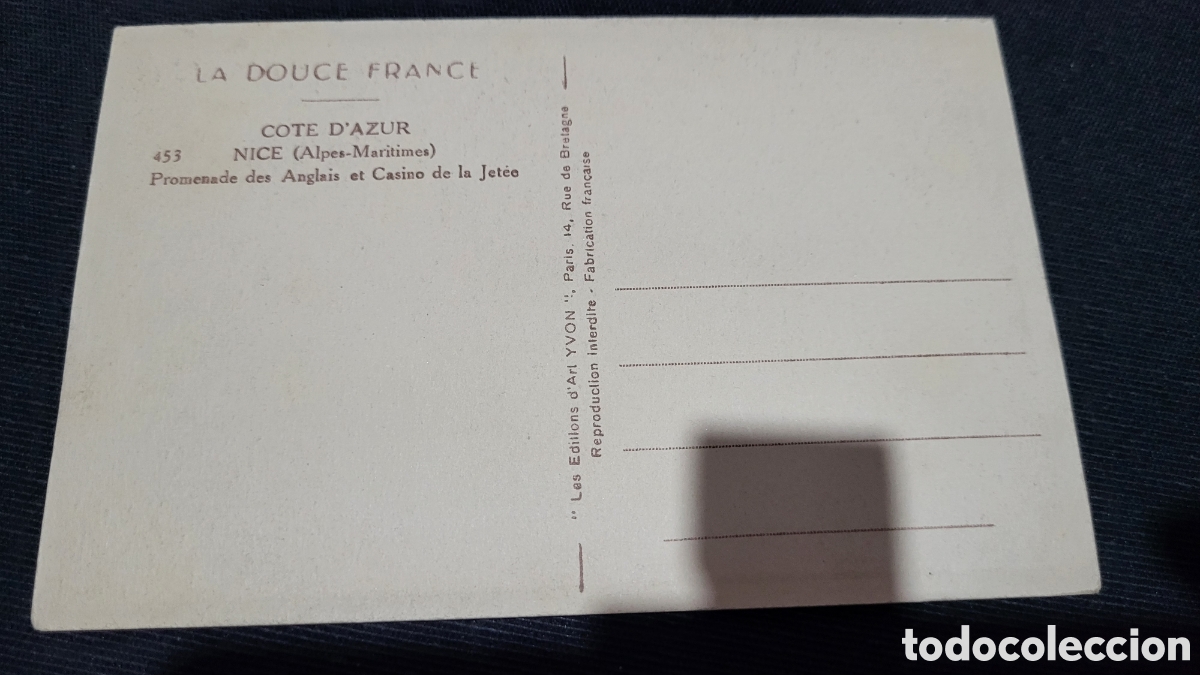 Postales: Tarjeta Postal Francia Nice - Foto 2