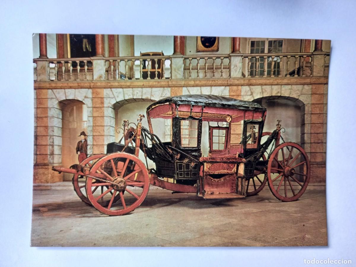 Postales: COCHE DO REI FELIPE II ESPA&Ntilde;A - 2 MUSEU DOS COCHES LISBOA BILHETE POSTAL