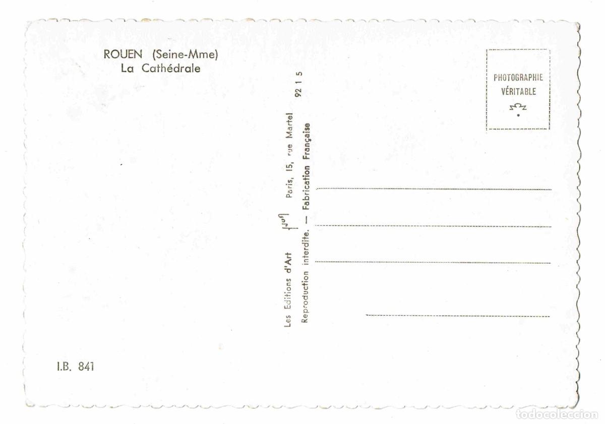 Postales: ROUEN - La Cath&eacute;drale. - Foto 2