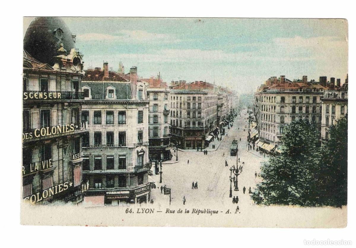 Postales: LYON - Rue de la R&eacute;publique. - Foto 1
