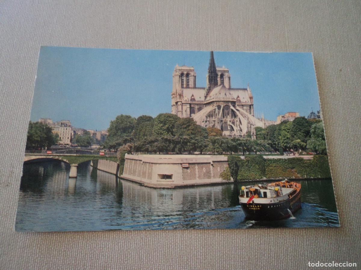 Postais: 125 paris la seine et le chevet de notre dame, ed. auteuil, circulada 1966