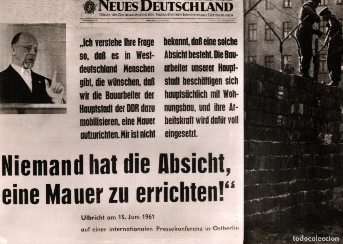 Postales: Neues deutschland el muro sin circular