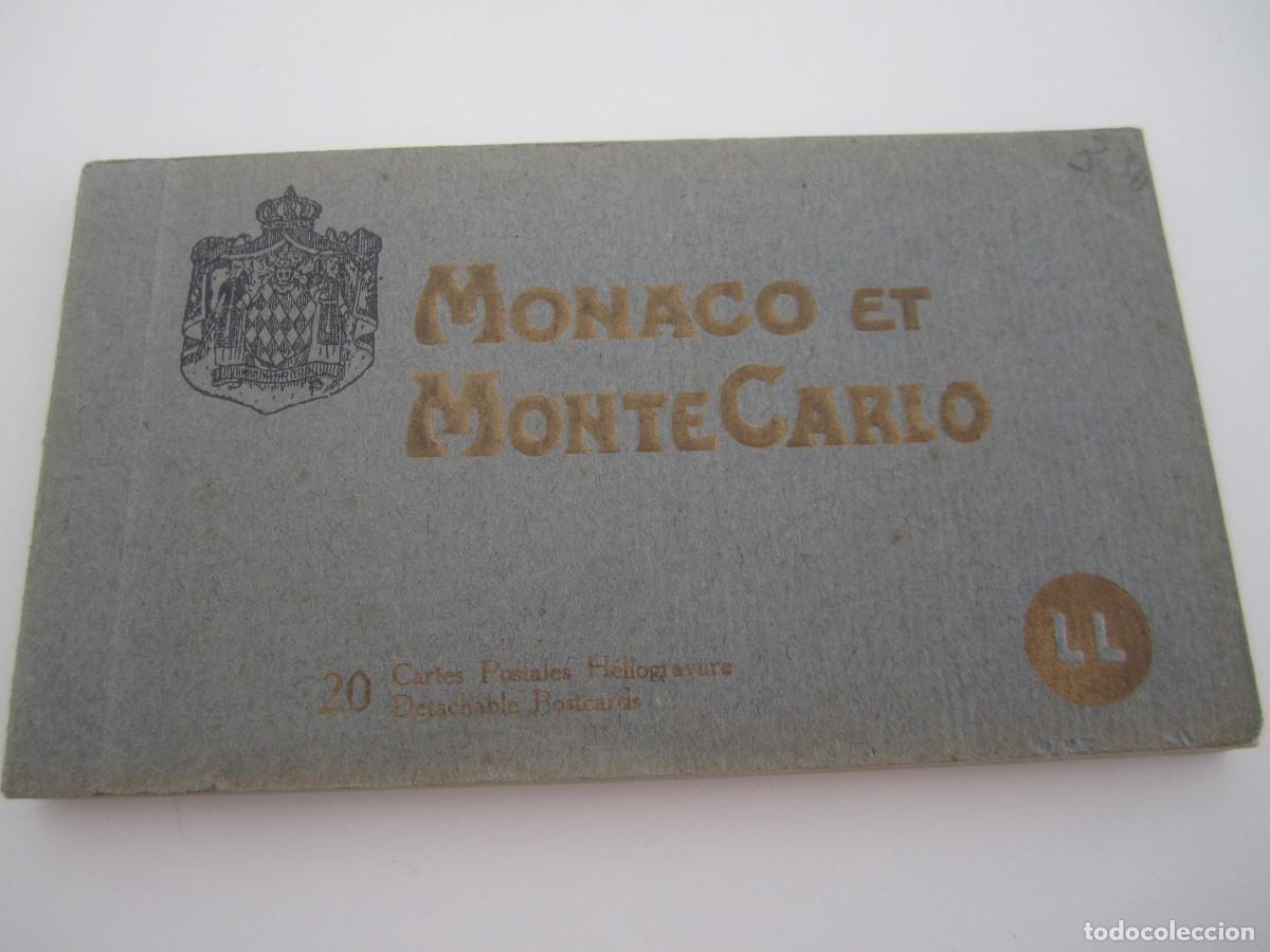 Postales: antiguo librito de 20 postales MONACO Y MONTECARLO
