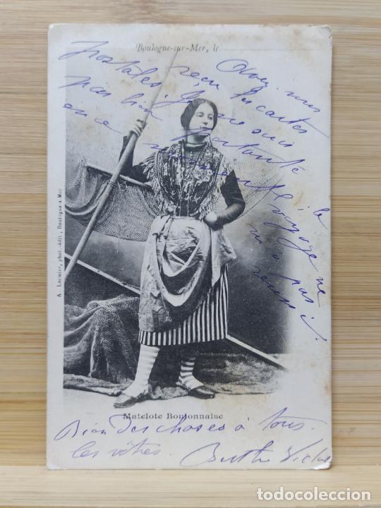 Postales: BOULOGNE SUR MER-MATELOTE BOULONNAISE-REVERSO SIN DIVIDIR-POSTAL ANTIGUA-(104.860)