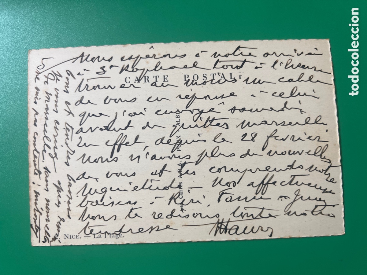 Postales: HT184. TARJETA POSTAL . NICE LA PLAGE - Foto 2