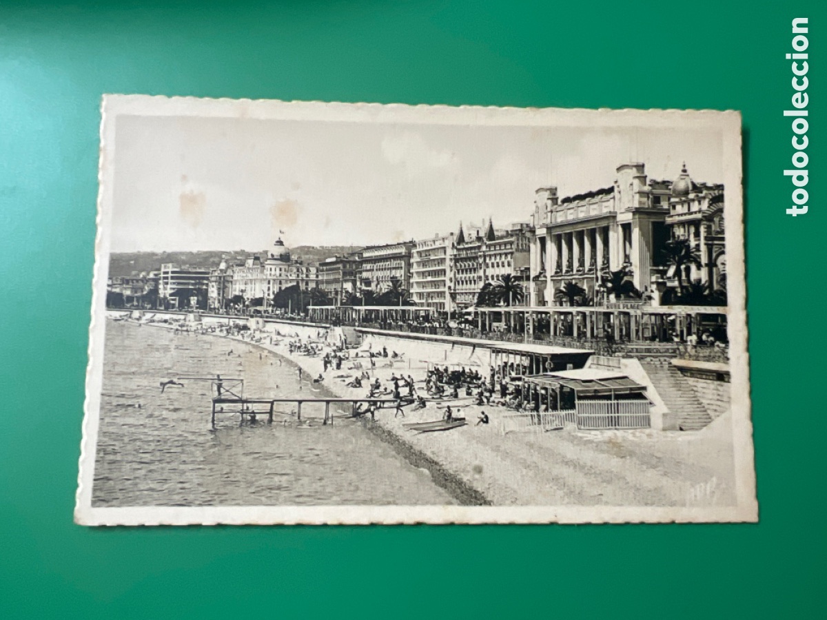 Postales: HT184. TARJETA POSTAL . NICE LA PLAGE - Foto 1