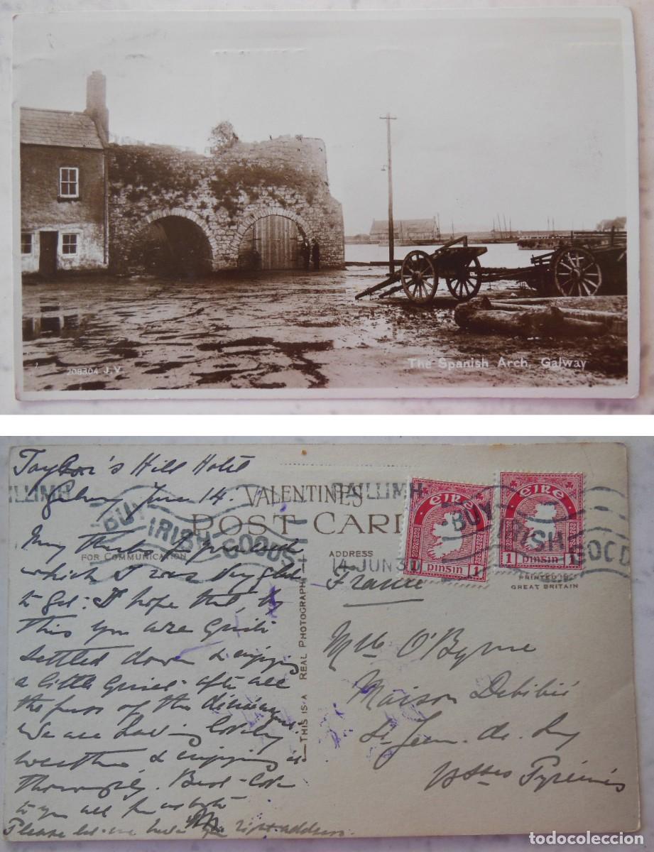 Postais: Postal Fotogr&aacute;fica : THE SPANISH ARCH GALWAY (Irlanda) 1930