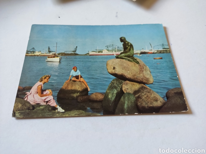 Postales: Postal Copenhague estatua bronce - Foto 1