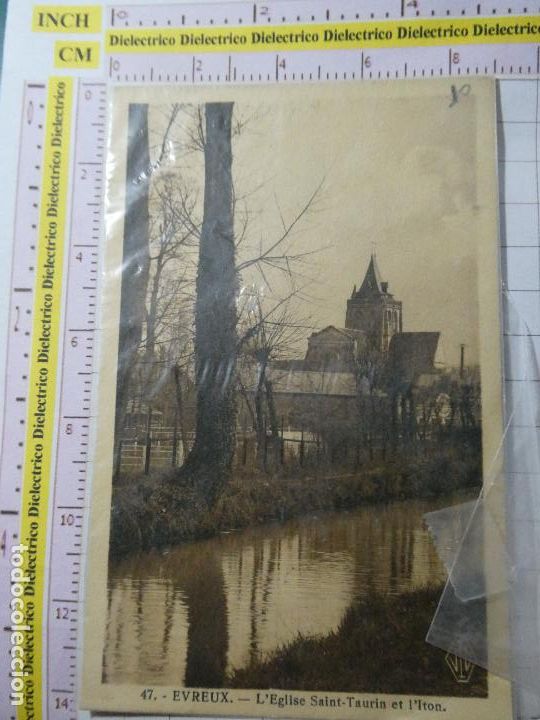 Cartoline: ANTIGUA POSTAL DE FRANCIA. EVREUX L'EGLISE SAINT TAURIN ET L'ITON . 69
