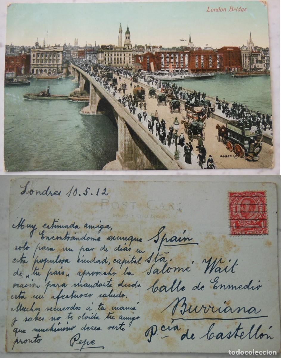 Postais: LONDON BRIDGE. 1912