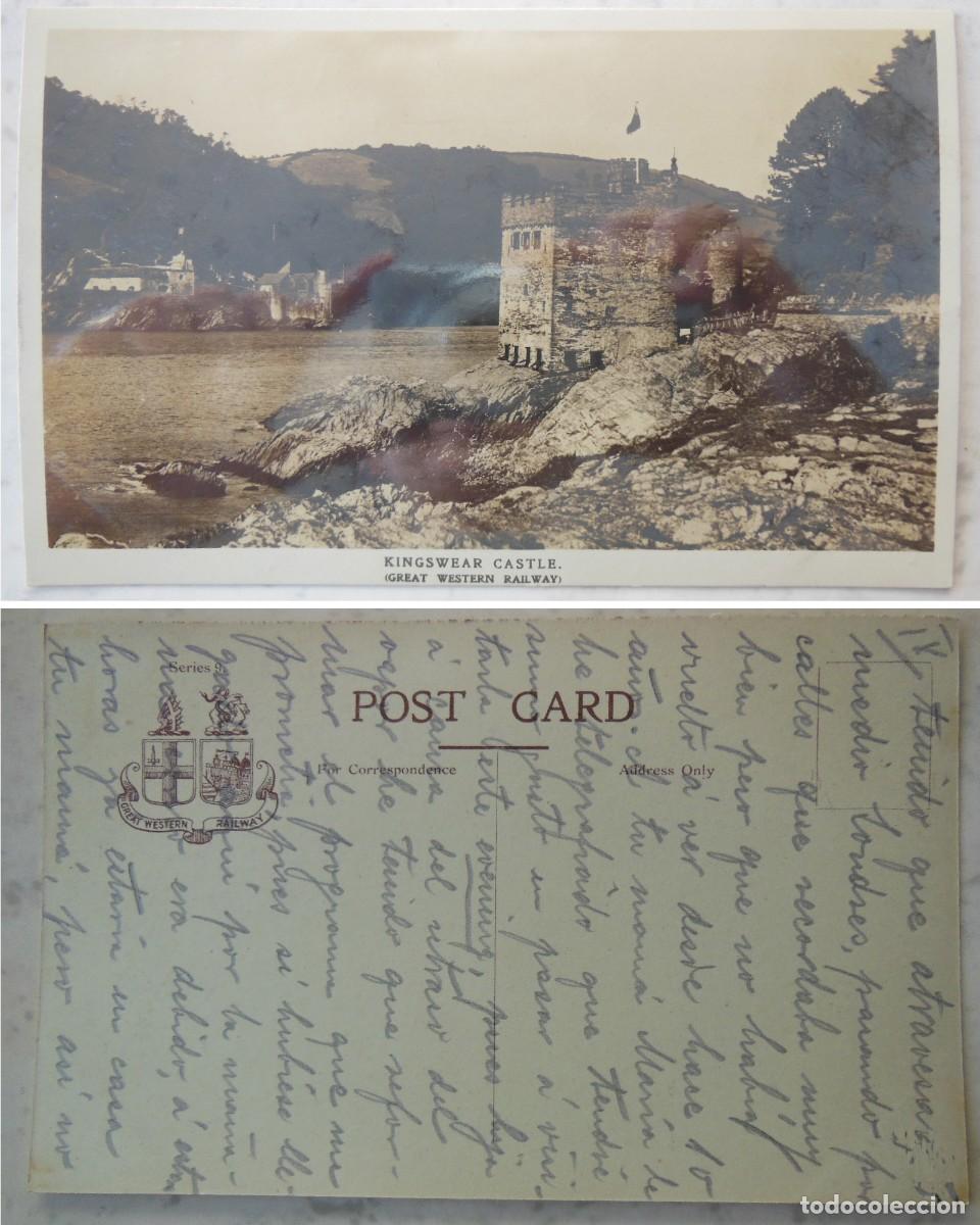 Postais: Postal Fotogr&aacute;fica : KINGSWEAR CASTLE. Great Western Railway. 1913