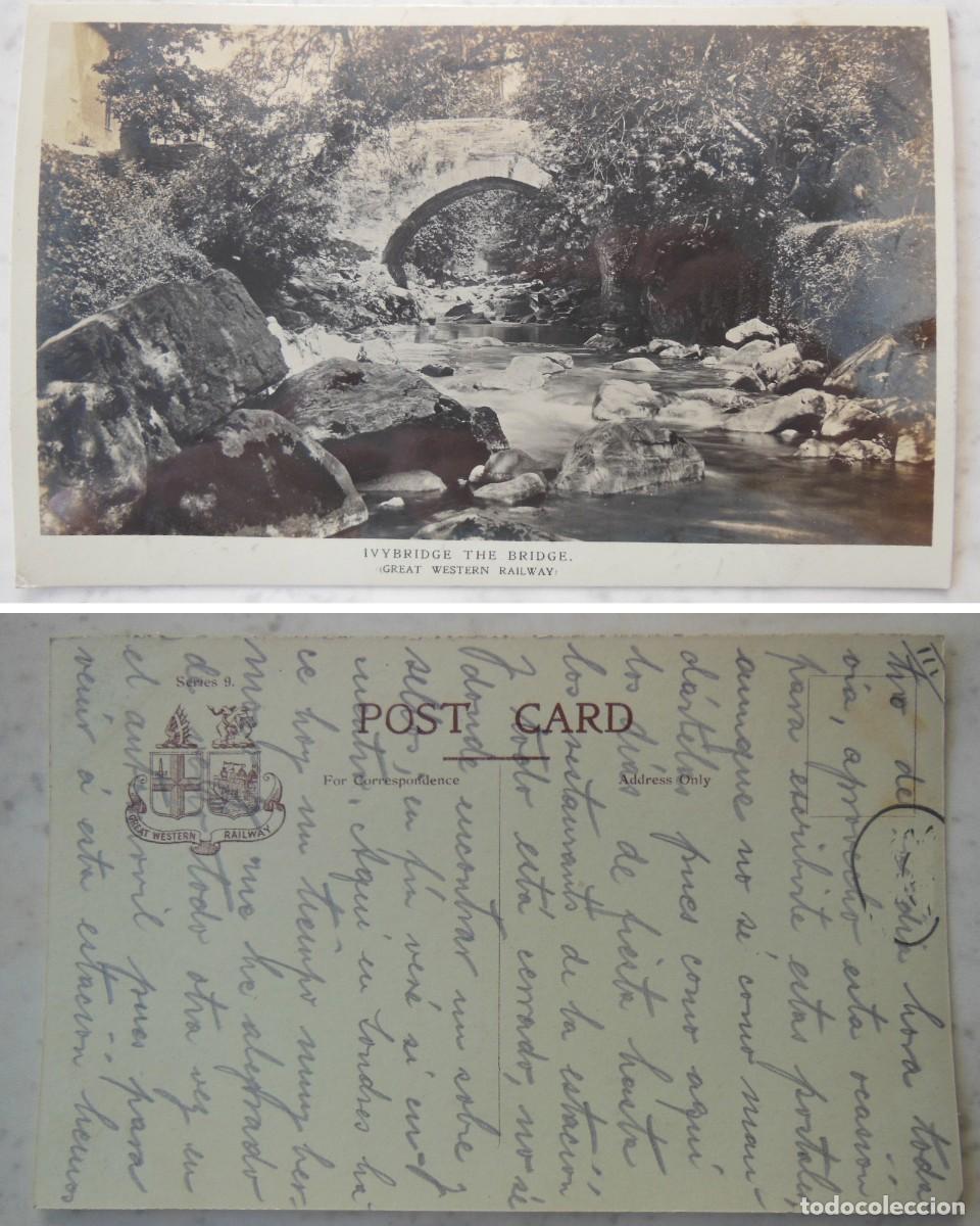 Postais: Postal Fotogr&aacute;fica : IVYBRIDGE THE BRIDGE. Great Western Railway. 1913