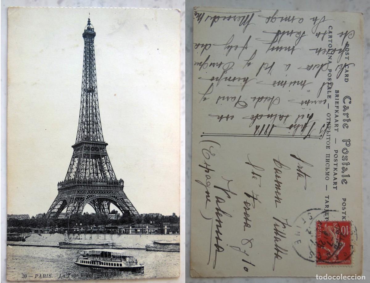 Postais: PARIS. La Tour Eiffel. 1912. N D Phot No 39