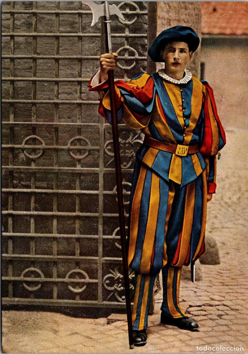 Postales: Citt&agrave; del Vaticano - Guardia Svizzera in bassa uniforme - Ed. Esperia - 148x104mm