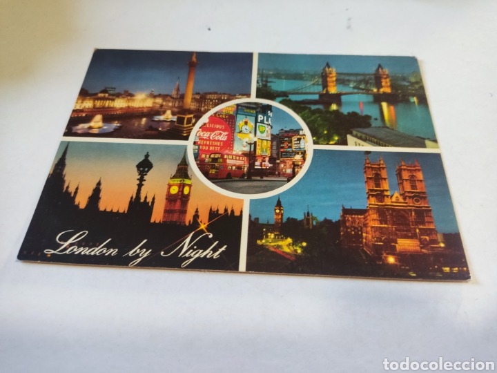 Postkarten: Postal Londres de noche, Coca-Cola