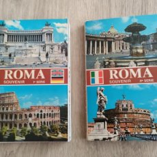 Postales: LOTE SOUVENIR ROMA 2 LIBRITOS DE IMAGENES TAMAÑO POSTAL DE 1982