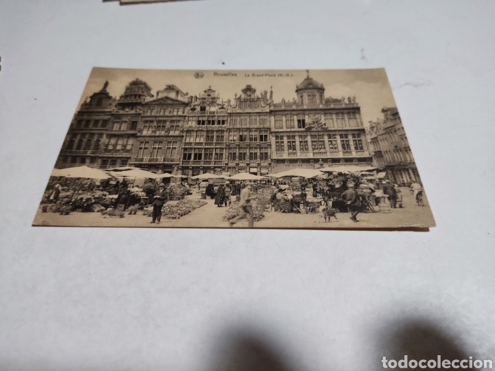Postcards: Postal antigua Bruselas la grand place