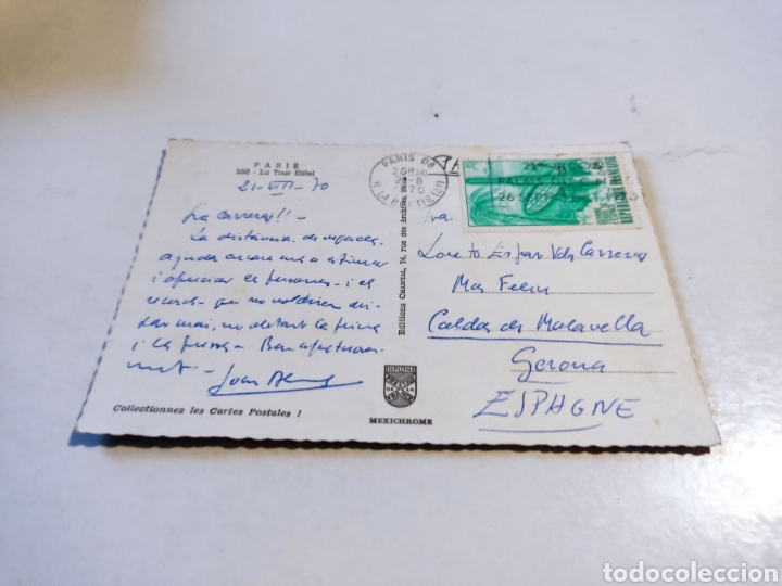 Postales: Postal Paris La Torre Eiffel - Foto 2