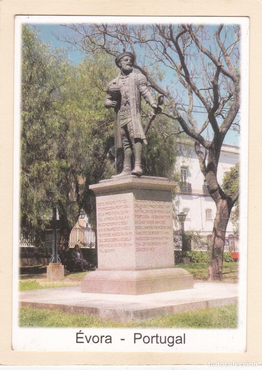 Postales: EVORA (PORTUGAL). JARDIM MUNICIPAL E MONUMENTO VASCO DA GAMA