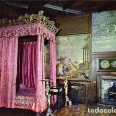 Postales: POSTAL ANTIGUA - PALACE OF HOLYROODHOUSE - QUEEN MARY'S BEDROOM ESCRITA CIRCULADA CON SELLO