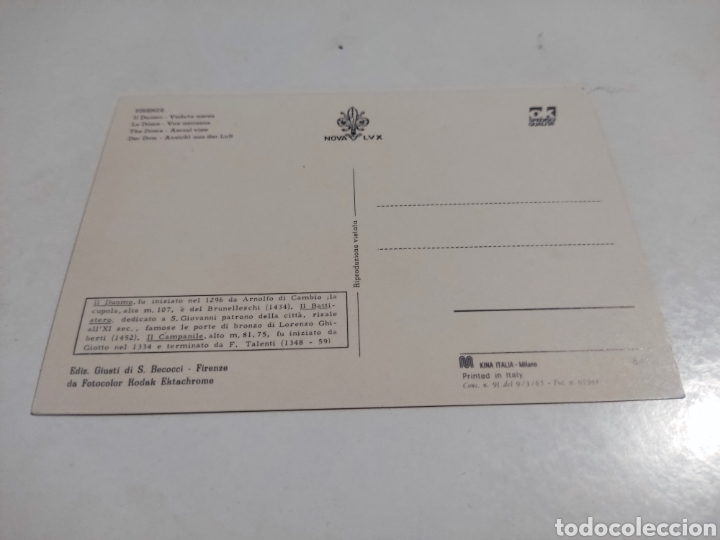 Postales: Postal Firenze - Foto 2
