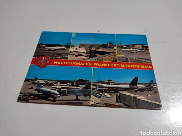 Postkarten: Postal Frankfurt aeropuerto