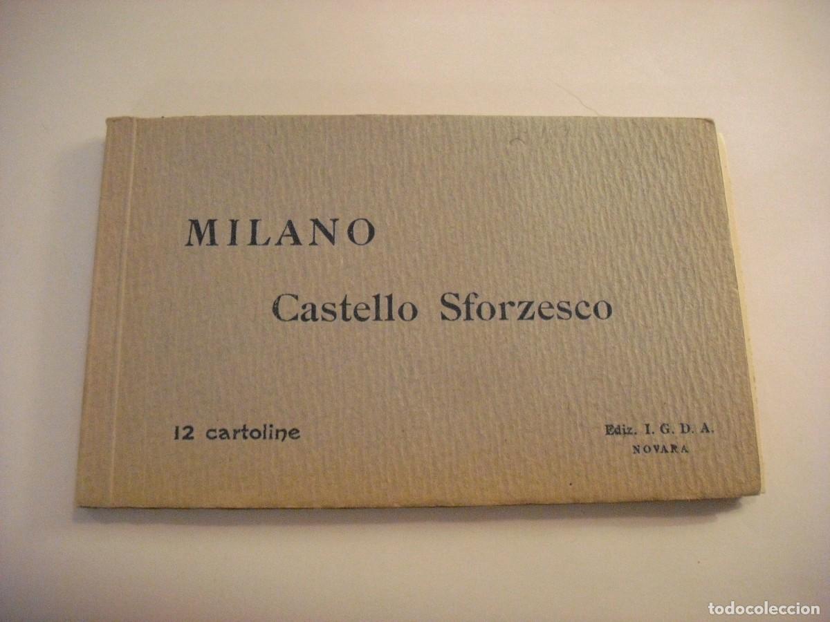 Postales: MILANO, CASTELLO SFORZESCO , 12 CARTOLINE , NOVARA.