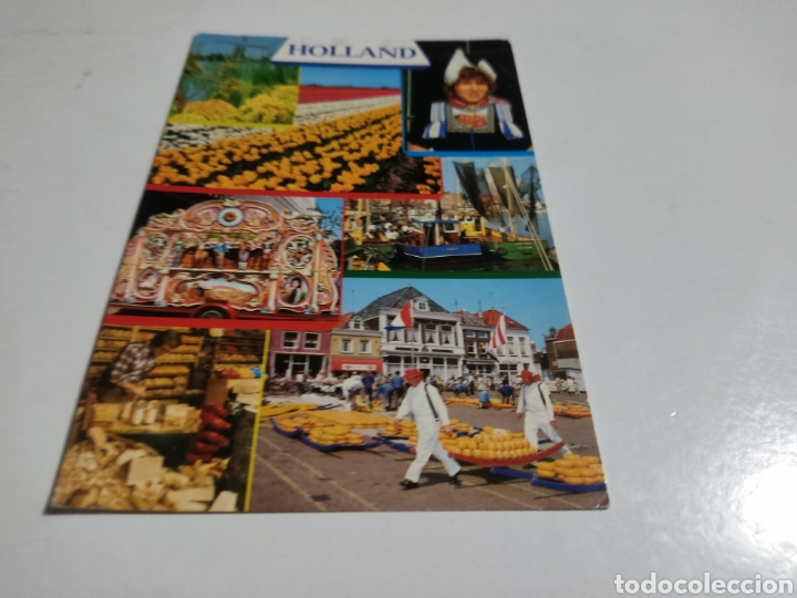 Postales: Postal Holanda quesos flores - Foto 1
