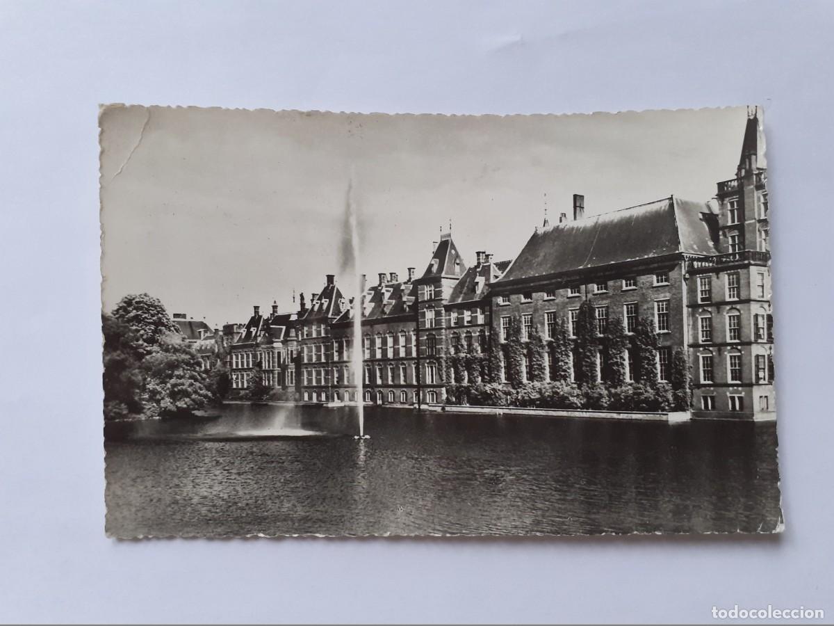 Postais: POSTAL - LA HAYA ESTANQUE DE TRIBUNAL CON FUENTE - ESCRITA