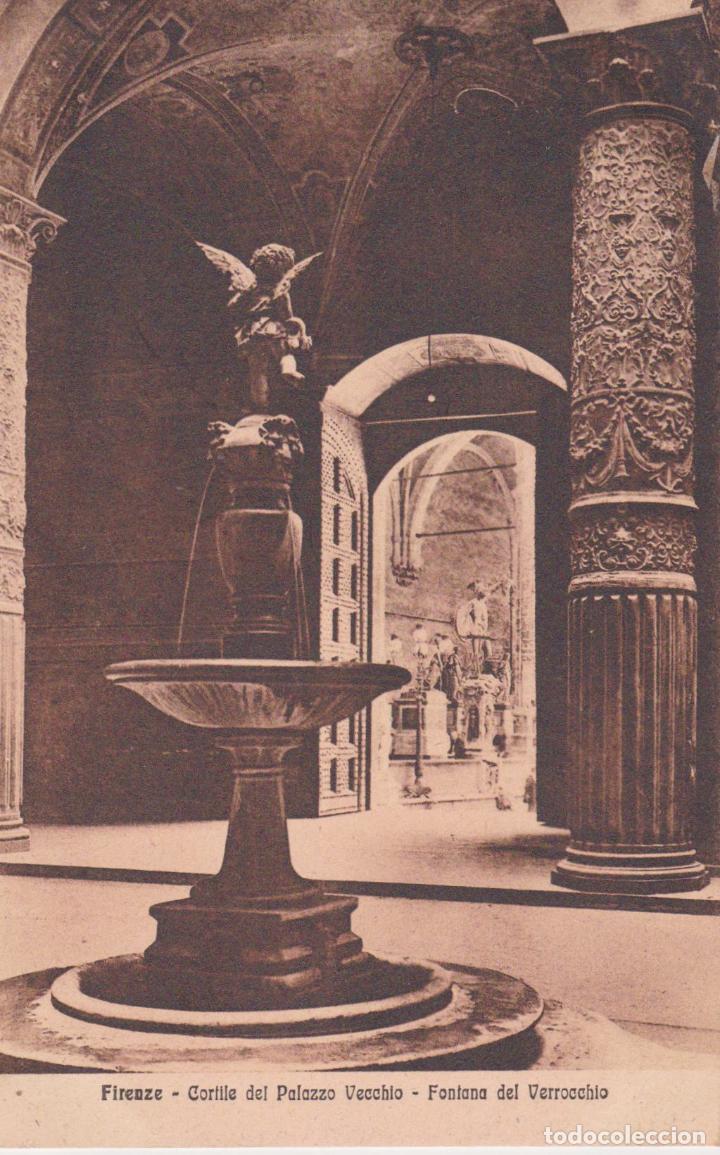 Postais: POSTAL FLORENCIA, CORTILE DEL Palazzo VECCHIO, FONTANA DEL VERROCCHIO &ndash; ED.STA 38740 &ndash; S/C