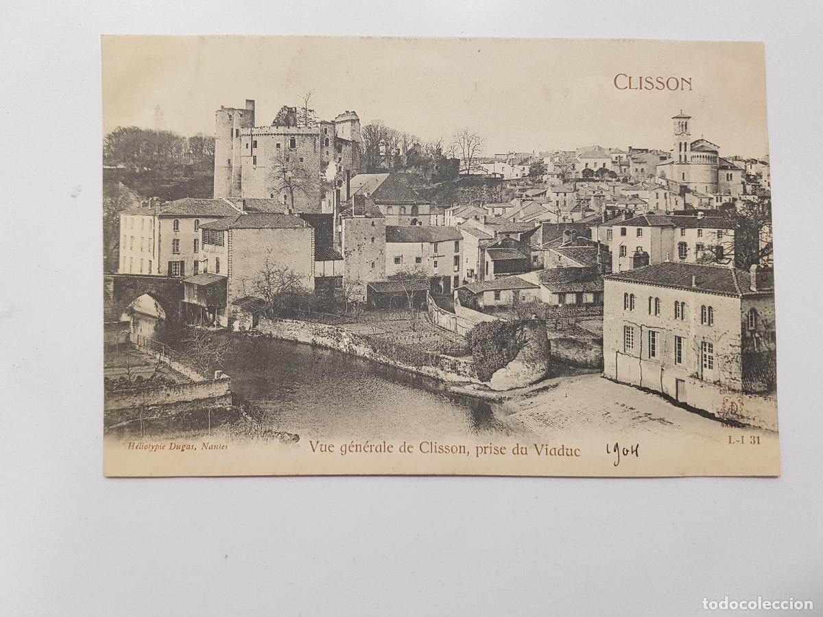 Cartes Postales: POSTAL FRANCIA CLISSON VUE GENERALE DE CLISSON PRISE DU VIADUC. SIN DIVIDIR. 1904