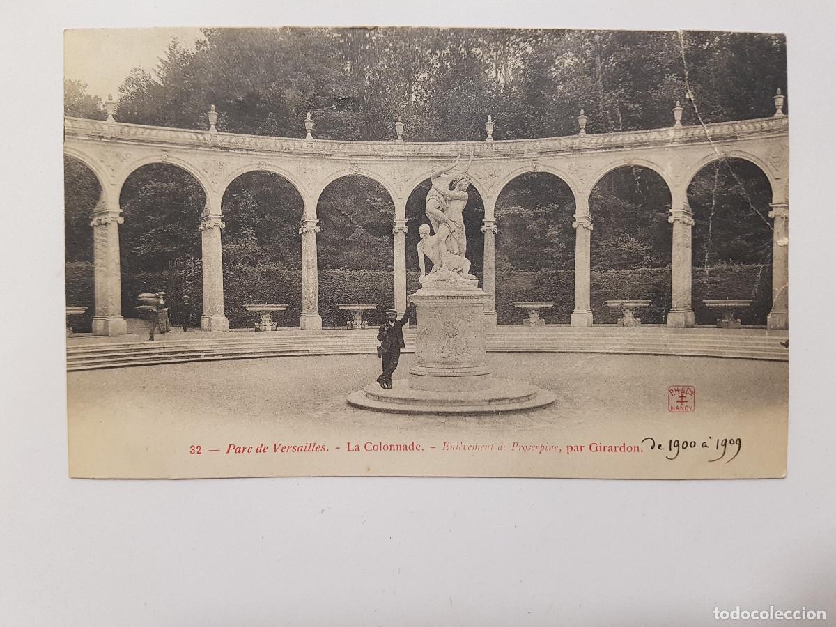Postales: POSTAL FRANCIA PARC DE VERSAILLES LA COLONNADE, PAR GIRARDON. 1909
