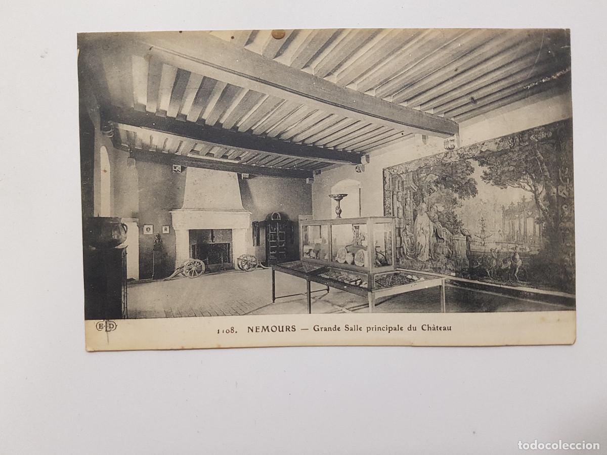 Cartes Postales: POSTAL FRANCIA NEMOURS GRANDE SALLE PRINCIPALE DU CHATEAU. E. D.