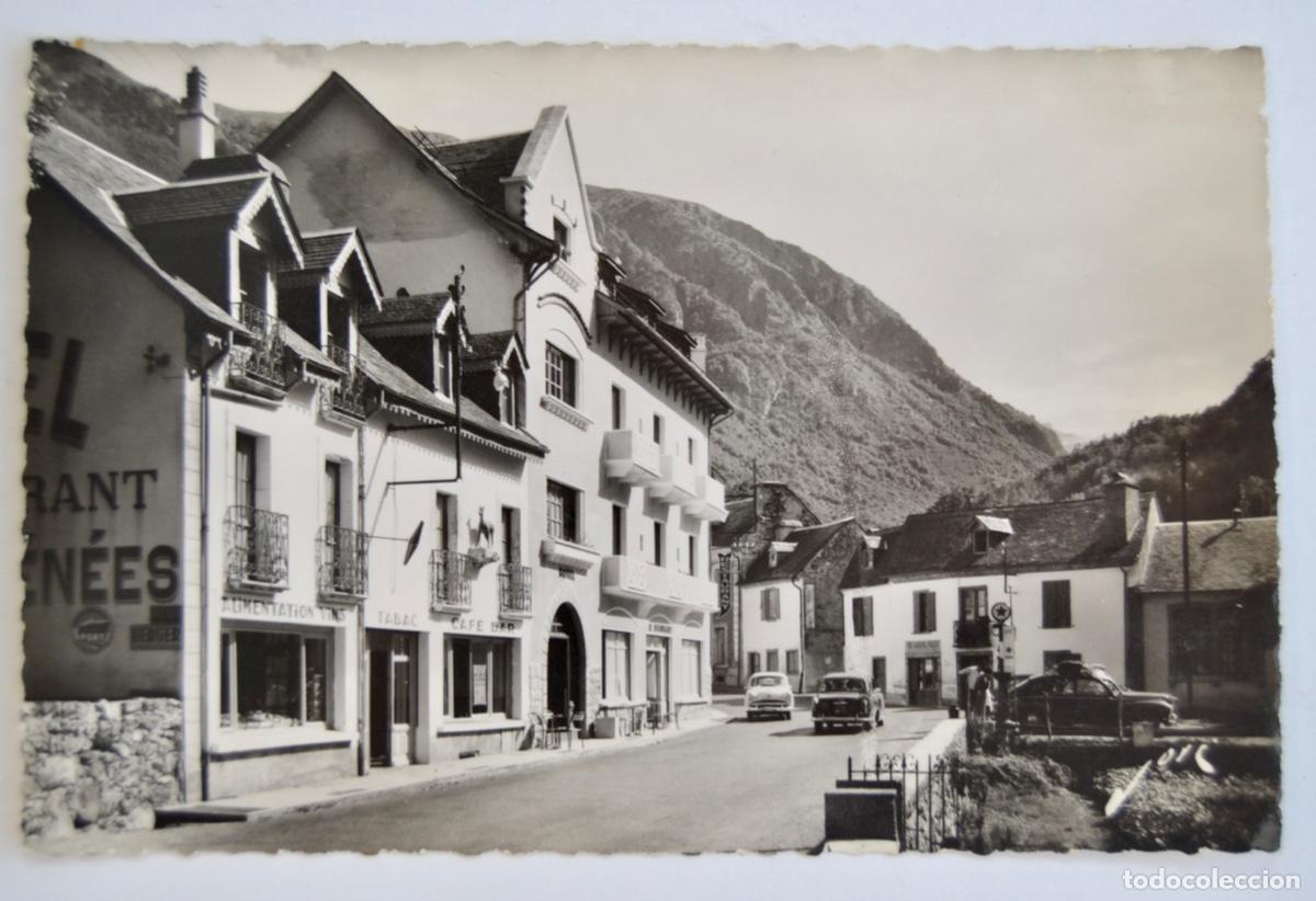 Postales: Postal. Gedre (H.P.) L&acute;H&ocirc;tel Restaurant des Pyr&eacute;n&eacute;es. Edit, Jov&eacute;. Pau. Sin circular. Circa 1950
