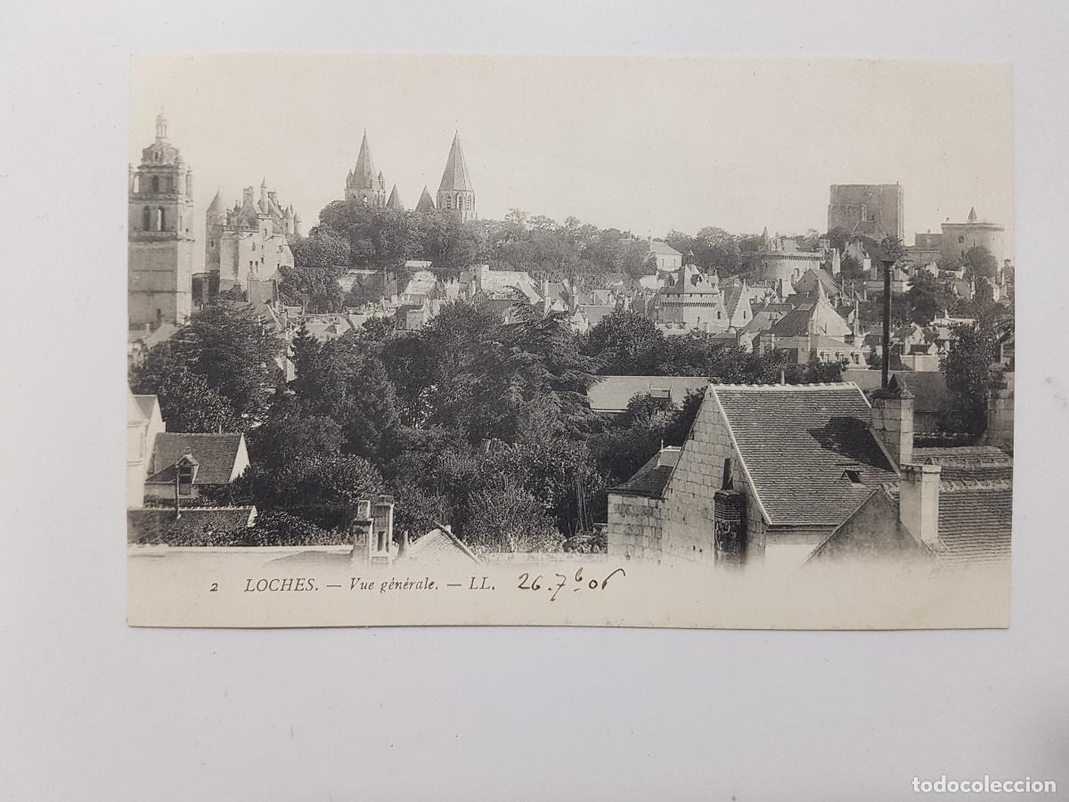 Postales: POSTAL FRANCIA LOCHES VUE GENERALE. 1906. LL - Foto 1